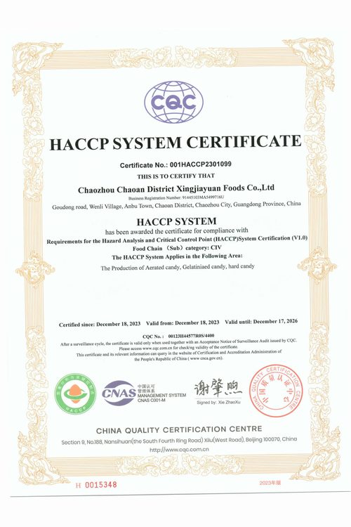 HACCP Certification