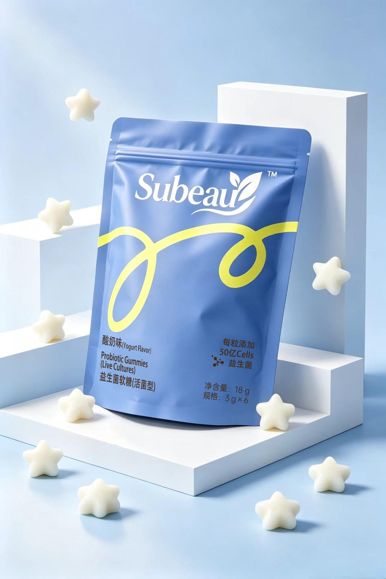 Probiotic gummy quality testing - Subeau laboratory CFU analysis