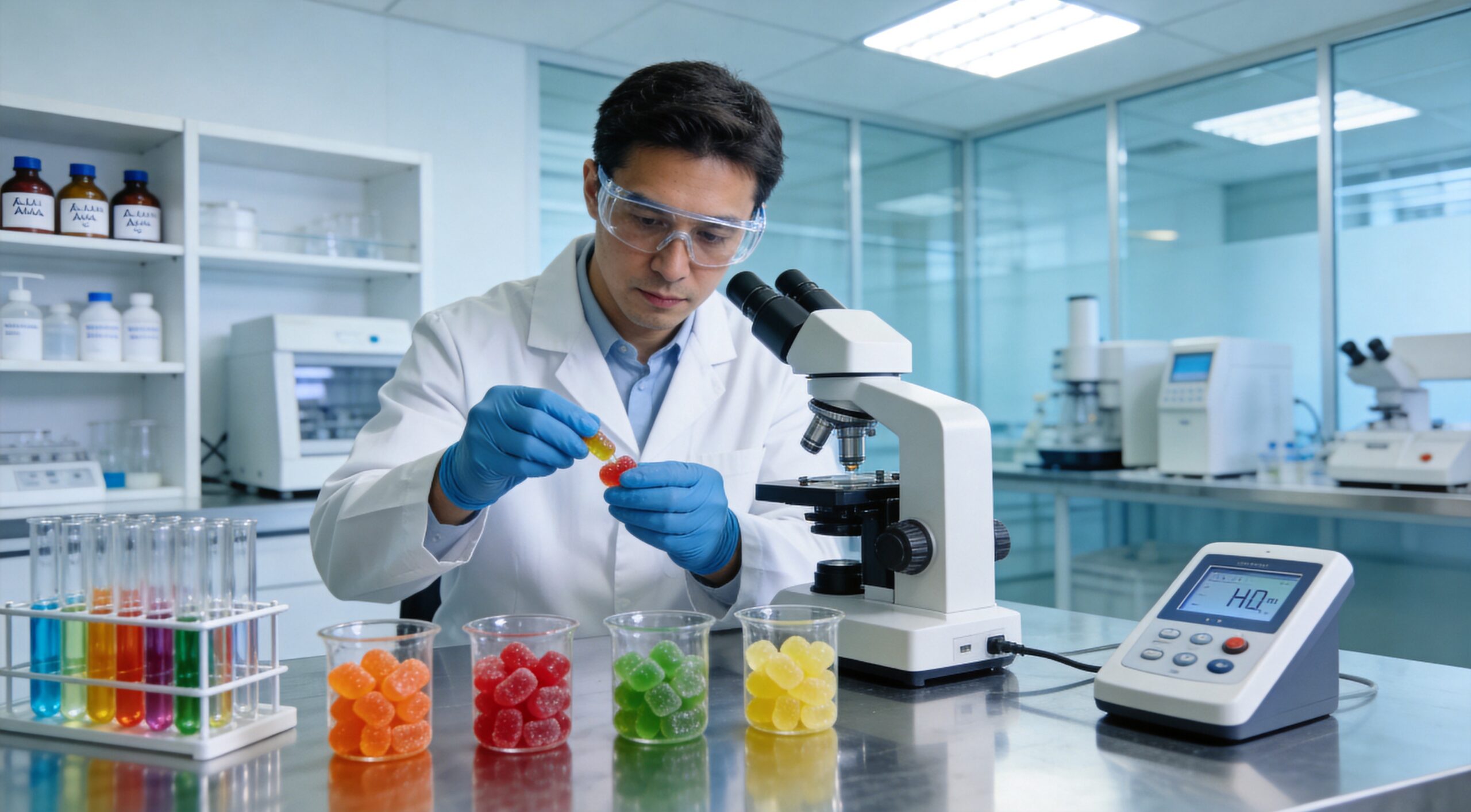 Gummy quality control testing standards - laboratory analysis